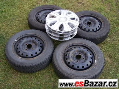 Kola 5,5x15J 4x114,3 zimní pneu 185/65 R15