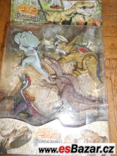 sada dinosaurů na kartě - nová – fotografie 1