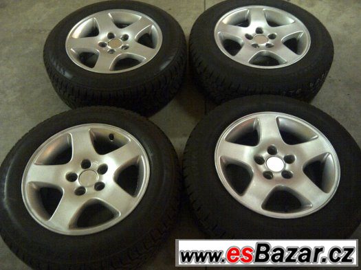 Alu kola 7Jx15" , 5x112 + zimní pneu 195/65-15 – fotografie 1