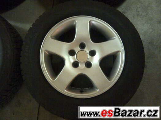 Alu kola 7Jx15" , 5x112 + zimní pneu 195/65-15 – fotografie 2