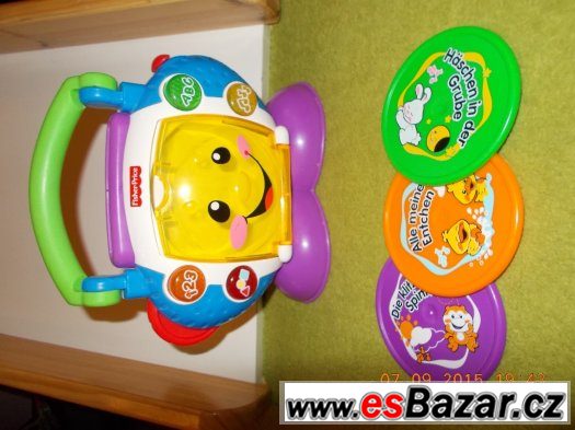 Hrající, mluvící hračky Fisher Price, Chicco, Vrtech-německé – fotografie 4