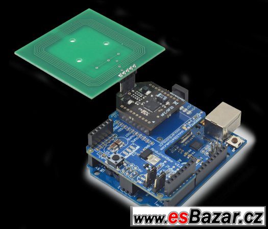 Arduino Ethernet Rev3 + RFID 13,56 MHz/NFC + Xbee/Bluetooth – fotografie 1