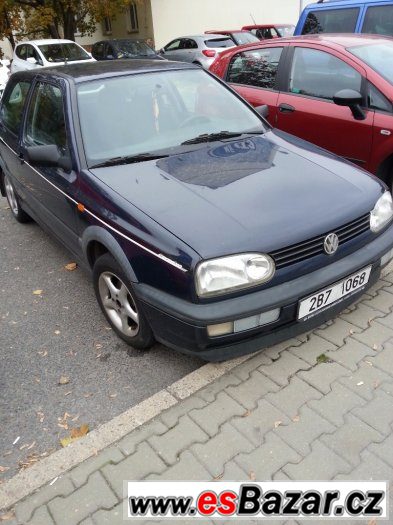 volkswagen golf 3, 1.6 16v,66kw, r.v.1997 levně,velice zacho – fotografie 1