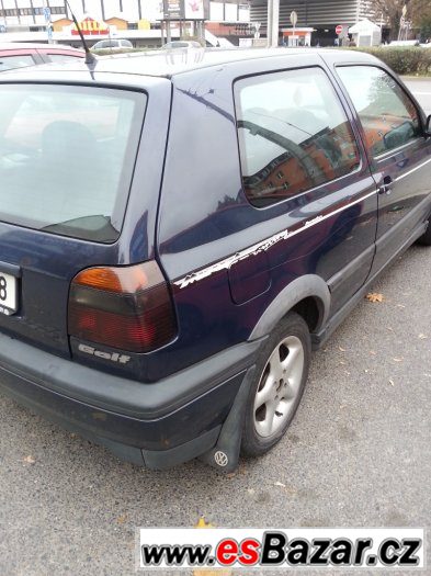 volkswagen golf 3, 1.6 16v,66kw, r.v.1997 levně,velice zacho – fotografie 4