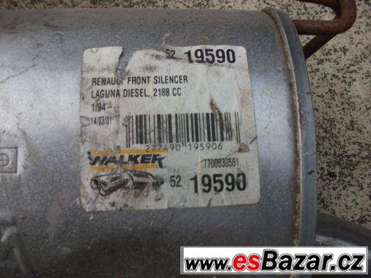 renault laguna 2,2D výfuk stř. díl – fotografie 2
