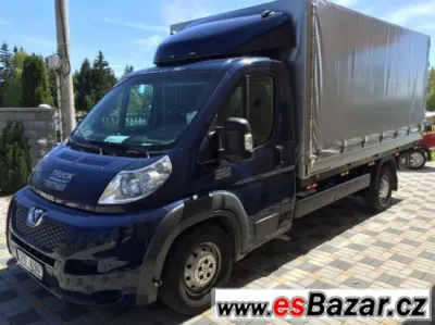 Peugeot Boxer 3 L 160 koní,valník s plachtou.