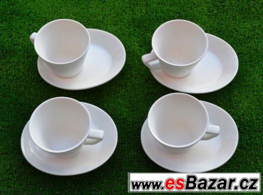 Mocca souprava porcelánový šálek s podšálkem 4 kus – fotografie 1