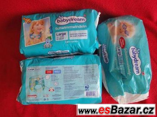 nové 2x balení plavacích plen Babydream po 10 kusech a 1 ote – fotografie 1