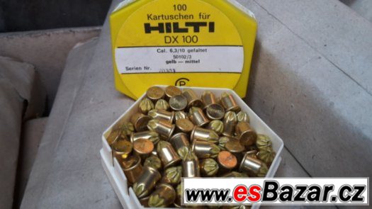 Nábojky Hilty DX100 ráže 6.3mm/100kus 1 krabička – fotografie 1