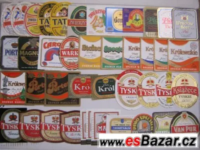 pivní etikety Polsko 250ks