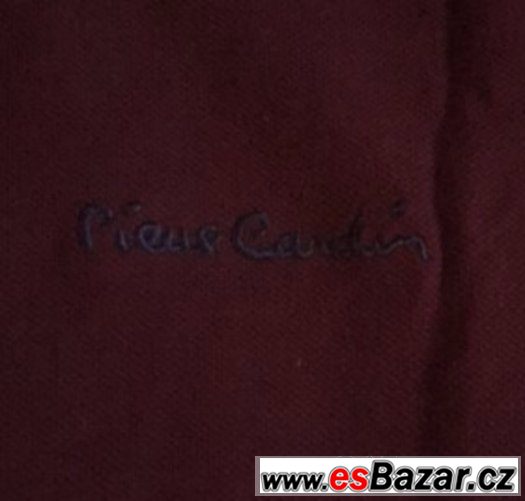 pánské vinové polo tričko zn.Pierre Cardin vel.M-nové – fotografie 4