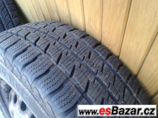 zimní vzorek 9,5mm  Barum snowanis 195/70/15 C + disky 5x112 – fotografie 2