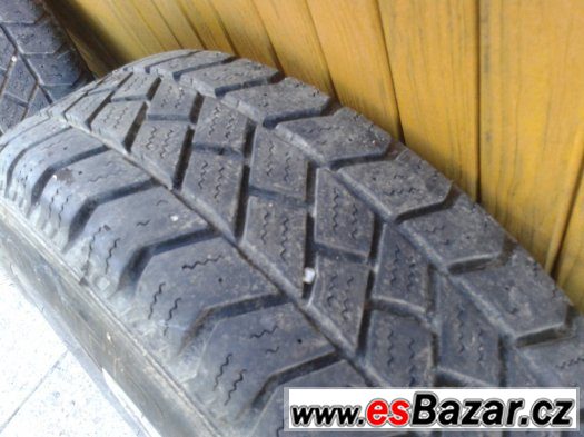 zimní vzorek 9,5mm  Barum snowanis 195/70/15 C + disky 5x112 – fotografie 3