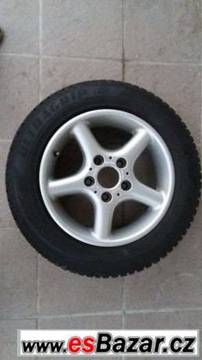 BMW orig.ALU 15" disky 5x120 + zimní pneu 205/60/15 – fotografie 1