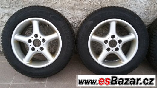 BMW orig.ALU 15" disky 5x120 + zimní pneu 205/60/15 – fotografie 3