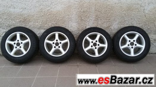 BMW orig.ALU 15" disky 5x120 + zimní pneu 205/60/15 – fotografie 4