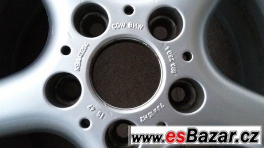 BMW orig.ALU 15" disky 5x120 + zimní pneu 205/60/15 – fotografie 5