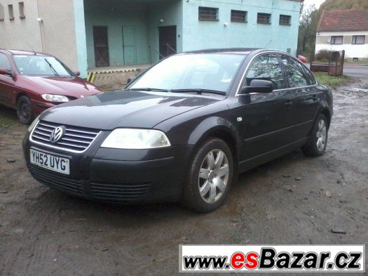 VW Passat 1.9 TDI 96 kw/130 k AVF sedan, černá met. – fotografie 1