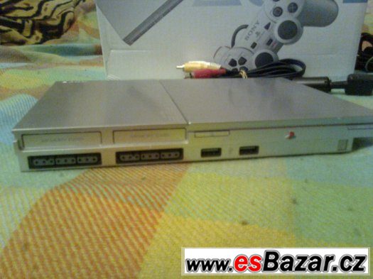 PS 2 slim+3orig.hry+17DVD her a DEMO verzí. – fotografie 2