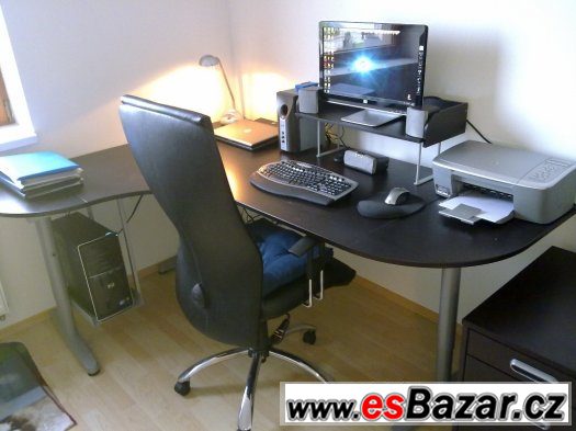 Kancelářský PC stůl + kontejner – fotografie 5