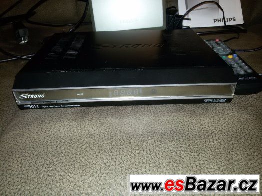 Set top box DVB Strong + Pokojová Anténa DVB-T PHILIPS – fotografie 3