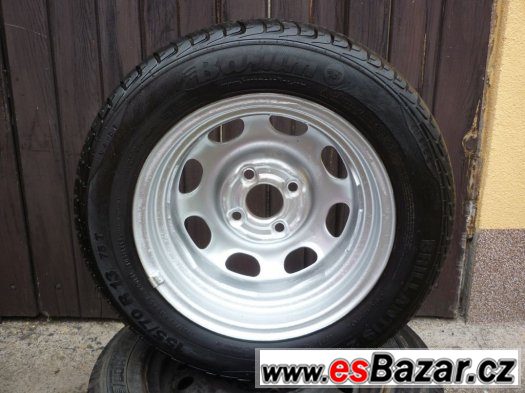 VW Polo originál kolo 13" s pneu Barum 155/70 R 13 – fotografie 3
