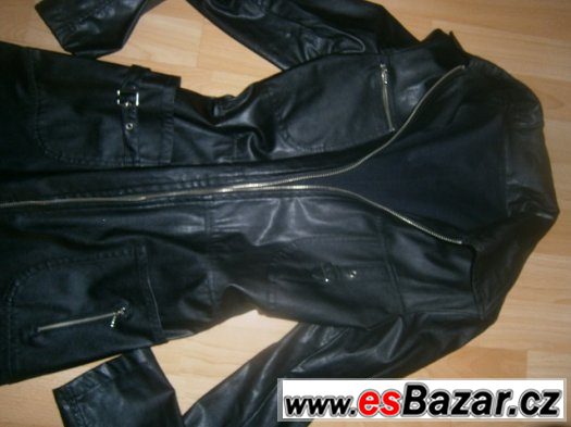 nadherny koženy kabat,vel.34/36,bunda 36.vel.S/XS – fotografie 1