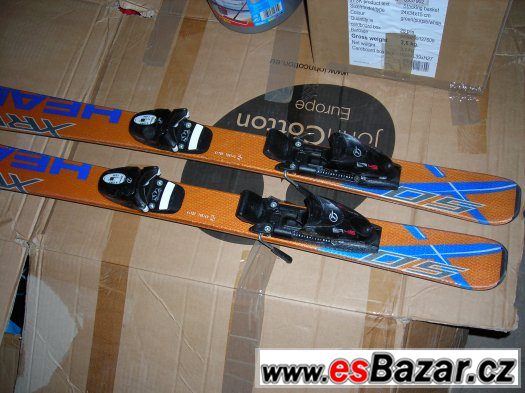 Prodám carvingové lyže zn.HEAD 107cm+ boty zn.NORDICA č.22,5 – fotografie 1