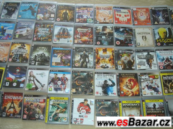 Sbírka cca  sto her na PS3 + PS – fotografie 3