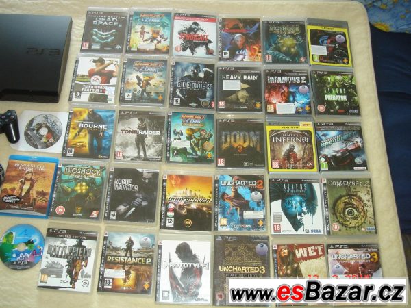 Sbírka cca  sto her na PS3 + PS – fotografie 5