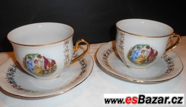 Porcelánový šálek s podšálkem  – fotografie 1
