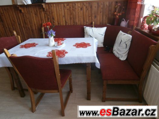 rohový jídelní set – fotografie 1