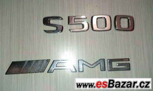Mercedes w220 emblém na kryt originál s500 ///AMG – fotografie 1