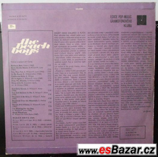 Prodam Beach Boys LP – fotografie 2