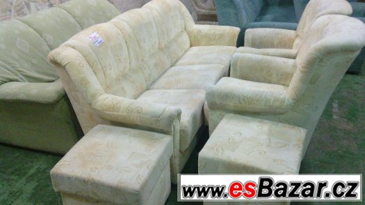 sedaci souprava 3+1+1+ 2taburety – fotografie 2