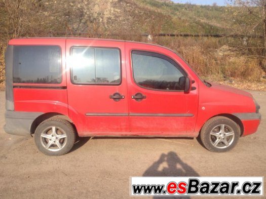 Prodám Fiat Doblo 1.2 47kw r.v.2002 STK do 10/2016, prosklen – fotografie 4