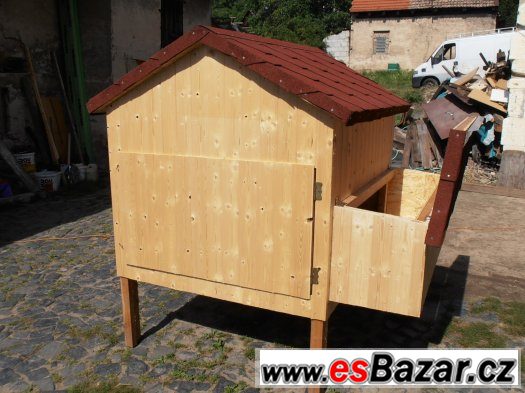 KURNÍK pro slepice ZATEPLENÝ / pro 10-12 sedlo,nohy (v.1) – fotografie 2