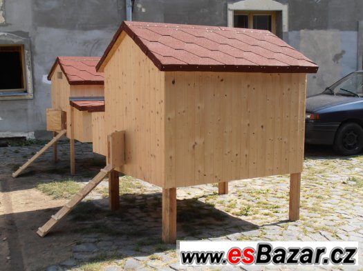 KURNÍK pro slepice ZATEPLENÝ / pro 10-12 sedlo,nohy (v.1) – fotografie 4