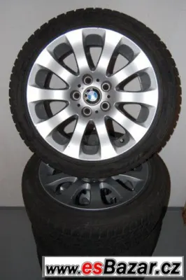 BMW - originální zimní hliníková kola 17" styl 159- pneu 70%