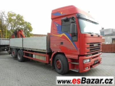 Prodám Iveco 430 valník s HR Palfinger PK 10000