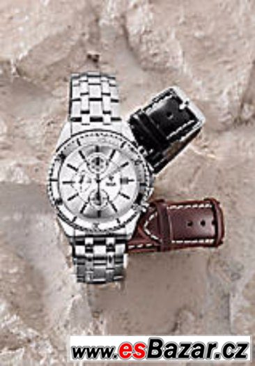 Pánské chronograf "Quintus" se střídavemi reminky z kuze a o – fotografie 1