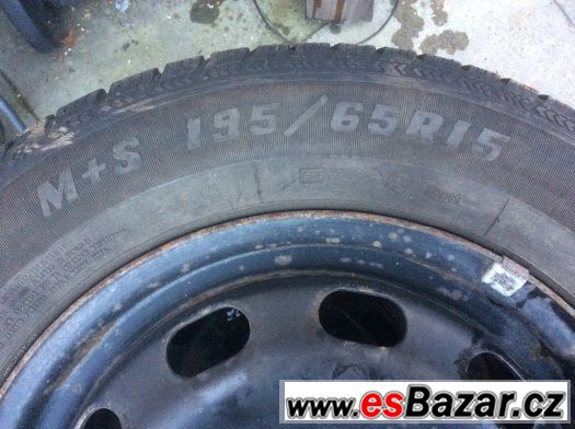 Zimní sada kol 15", 5x100, Sava Eskymo S3 195/65 R15 – fotografie 4