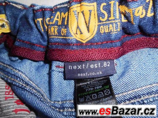 Dětské Džíny / Jeans NEXT vel. 82 – fotografie 4