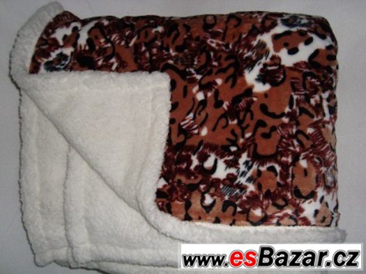 Beránková deka Leopard 150 x 200 CM – fotografie 1