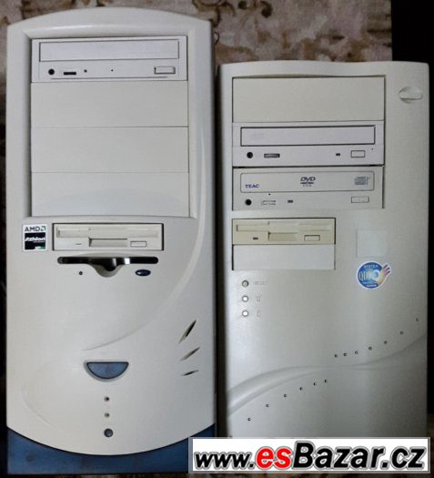2x Stolní PC + náhradní díly, ventilátory do notebooku atd – fotografie 1
