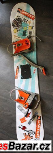 Snowboard Sporten s vázáním + vak ( + boty ) – fotografie 1