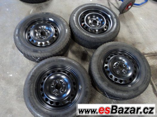 Zimní 195/65/15  5mm + disky 5x112 (ŠKODA, VW, AUDI, SEAT) – fotografie 1