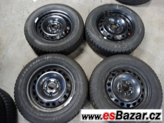 Zimní 195/65/15 7,5mm + disky 5x112 (ŠKODA, VW, AUDI, SEAT) – fotografie 1