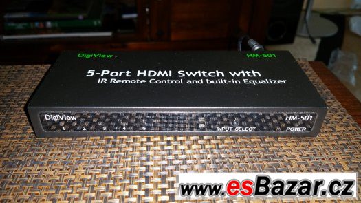 HDMI 5x DigiView rozbocovac – fotografie 2