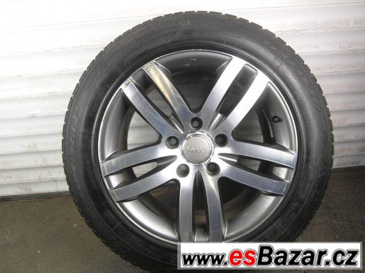 Audi Q7 - Originální 18" alu kola - 5x130 - Zimní pneu – fotografie 4